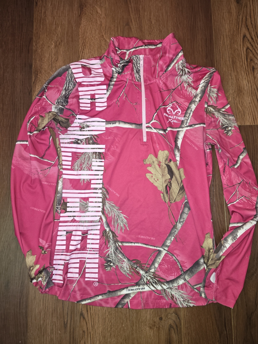 Realtree Pink Camo Half-Zip Pullover